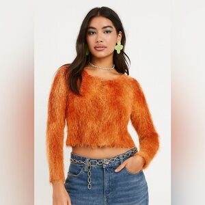 Vintage Y2K Fuzzy Open Cardigan